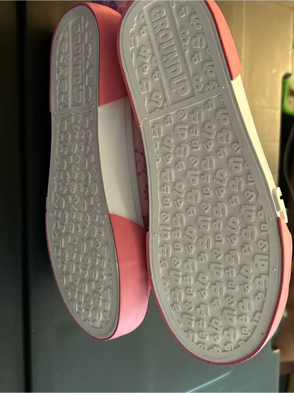Kids Pink Character High-Top Sneakers with Flower Velcro Straps